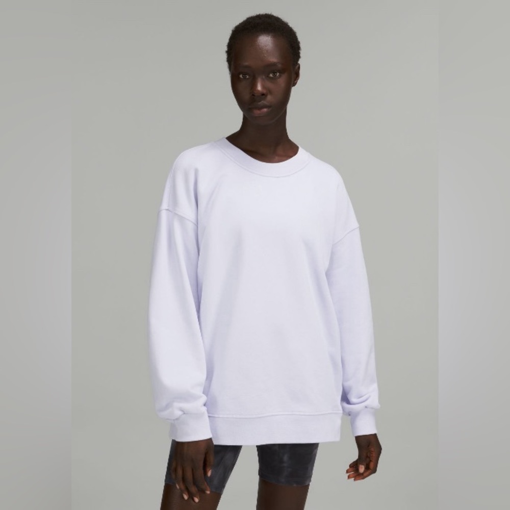 NWT - Lululemon Perfectly Oversized Crew - pastel blue